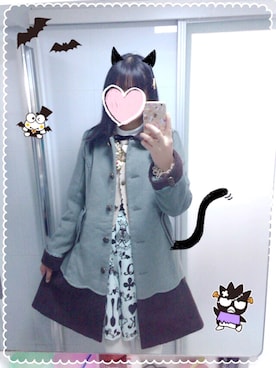 「axes femme（アクシーズファム）のアイテム（ダッフルコート）」を使った、Mafuyu_Shiinaさん（レディース・165cm）の冬コーディネート