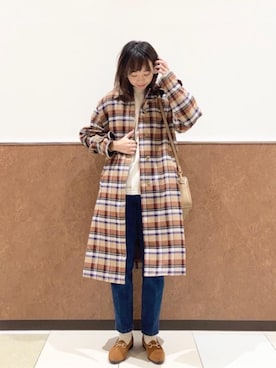 「ALBEROLA（アルベローラ）のアイテム」を使った、coen ゆいさん（レディース・160cm）の秋コーディネート