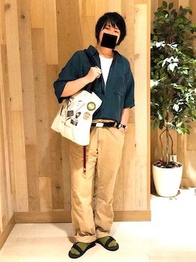 「アーバンリサーチ」｜「アイテム（財布/小物）」を使った、chi-さん（メンズ・168cm）の夏コーディネート