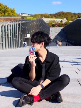 「アイテム（フォーマルスーツ/小物）」を使った、_リコーダー_さん（メンズ・171cm・10代）の冬コーディネート