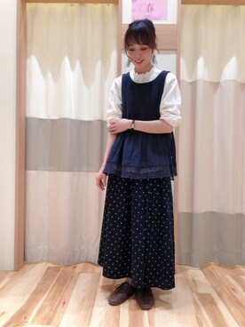 torikaiさんの「ドットスカート」を使ったコーディネート