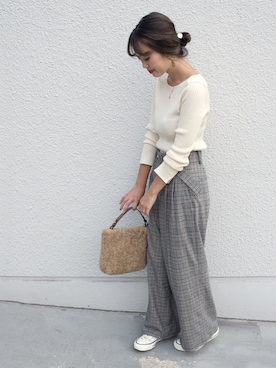 鈴木さん（レディース・161cm）の秋コーディネート