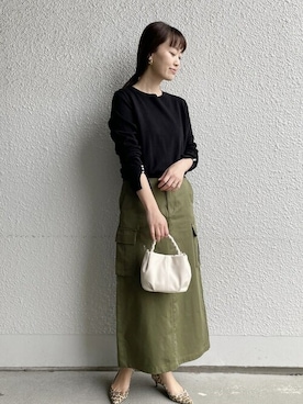 鈴木さん（レディース・161cm）の冬コーディネート