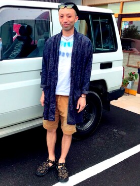 「SUNDAY WORKS（サンデーワークス）のアイテム（ジャケット/アウター）」を使った、＿＿ssmi＿＿さん（メンズ・172cm）の夏コーディネート