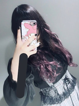 「MA*RS（アメーバーマーズ）のアイテム（トップス、ブラック系）」を使った、ゆあさん（レディース・151cm）の春コーディネート