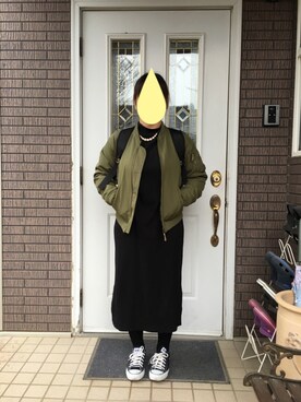 「CONVERSE（コンバース）のconverse（コンバース） ALL STAR OX（オールスターOX）（スニーカー）」を使った、まるこ○*さん（レディース・151cm）の春コーディネート