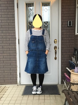 「HEART MARKET（ハートマーケット）のアイテム（Tシャツ/カットソー、その他）」を使った、まるこ○*さん（レディース・151cm）の春コーディネート