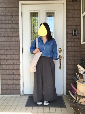 「レースタンク」｜まるこ○*さん（レディース・151cm）の春コーディネート