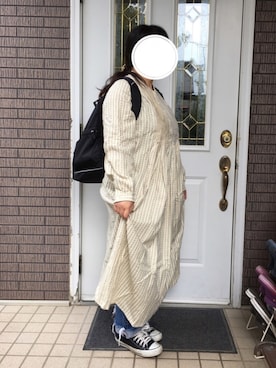 「marimekko（マリメッコ）のRoadie / BUDDY（バックパック/リュック、ブラック系）」を使った、まるこ○*さん（レディース・151cm）の秋コーディネート