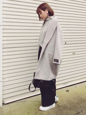 𝙔𝙐𝙆𝙄さん（レディース・161cm）の冬コーディネート