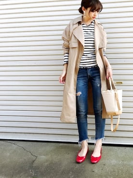 𝙔𝙐𝙆𝙄さん（レディース・161cm）の春コーディネート