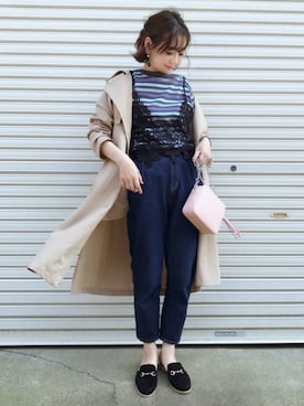 𝙔𝙐𝙆𝙄さん（レディース・161cm）の春コーディネート