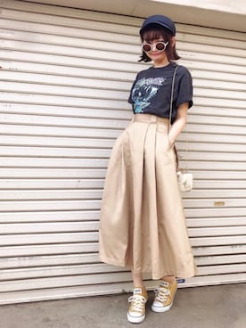 𝙔𝙐𝙆𝙄さんの「◆converse ALL STAR LP WASHOUT SLIP OX」を使ったコーディネート