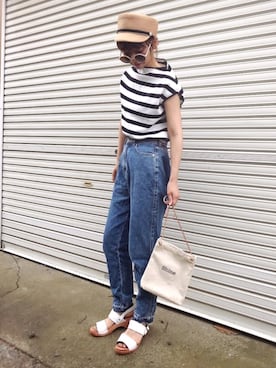 𝙔𝙐𝙆𝙄さん（レディース・161cm）の夏コーディネート