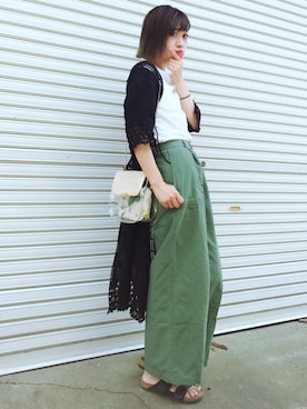 𝙔𝙐𝙆𝙄さん(レディース・161cm)の夏コーディネート