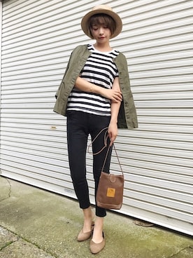 𝙔𝙐𝙆𝙄さん（レディース・161cm）の夏コーディネート