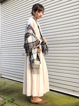 𝙔𝙐𝙆𝙄さん(レディース・161cm)の秋コーディネート