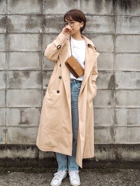 「slickmist（スリックミスト）のアイテム」を使った、𝙔𝙐𝙆𝙄さん（レディース・161cm）の春コーディネート