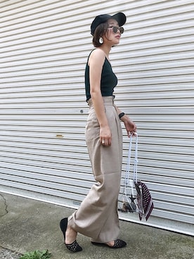 「DRWCYS（ドロシーズ）のアイテム（トップス）」を使った、𝙔𝙐𝙆𝙄さん（レディース・161cm）の春コーディネート