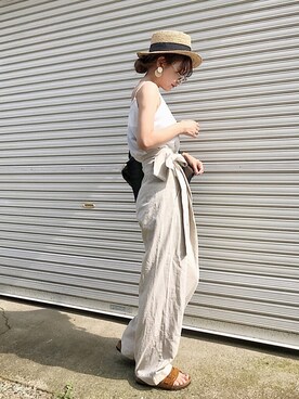 𝙔𝙐𝙆𝙄さん（レディース・161cm）の夏コーディネート