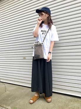 「UNGER（アンガー）のアイテム」を使った、𝙔𝙐𝙆𝙄さん（レディース・161cm）の夏コーディネート