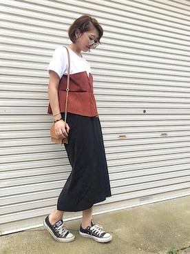 𝙔𝙐𝙆𝙄さん(レディース・162cm)の夏コーディネート