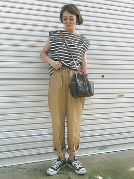 𝙔𝙐𝙆𝙄さん（レディース・162cm）の夏コーディネート