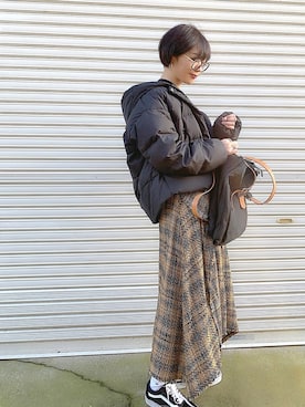 𝙔𝙐𝙆𝙄さん（レディース・162cm）の秋コーディネート