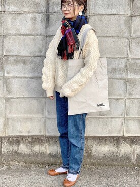 𝙔𝙐𝙆𝙄さん（レディース・162cm）の冬コーディネート