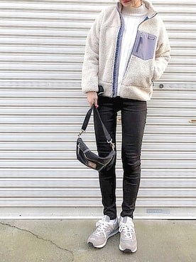 𝙔𝙐𝙆𝙄さん(レディース・162cm)の冬コーディネート