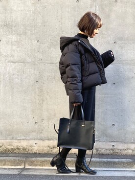 𝙔𝙐𝙆𝙄さん（レディース・162cm）の冬コーディネート