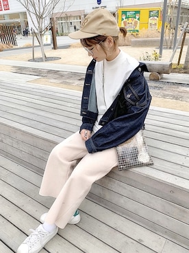 𝙔𝙐𝙆𝙄さん(レディース・162cm)の冬コーディネート