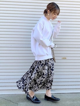 「DIGAWEL（ディガウェル）のアイテム」を使った、𝙔𝙐𝙆𝙄さん（レディース・162cm）の春コーディネート