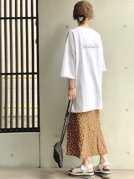 「SAGLiFE（サグライフ）のアイテム」を使った、𝙔𝙐𝙆𝙄さん（レディース・163cm）の夏コーディネート