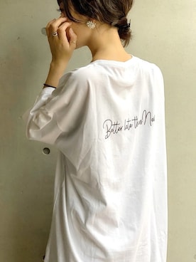 「Burner（バーナー）のアイテム」を使った、𝙔𝙐𝙆𝙄さん（レディース・163cm）の夏コーディネート