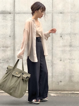 𝙔𝙐𝙆𝙄さん(レディース・162cm)の夏コーディネート