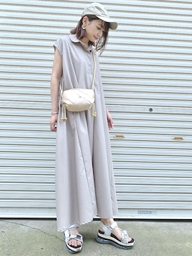 「SAGLiFE（サグライフ）のアイテム」を使った、𝙔𝙐𝙆𝙄さん（レディース・162cm）の夏コーディネート