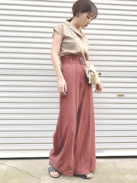 「Te chichi（テチチ）のアイテム」を使った、𝙔𝙐𝙆𝙄さん（レディース・162cm）の秋コーディネート