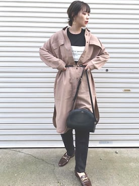 「Ifuru（イフル）のアイテム」を使った、𝙔𝙐𝙆𝙄さん（レディース・162cm）の秋コーディネート