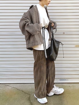 「reca（レカ）のアイテム（ワンピース/ドレス）」を使った、𝙔𝙐𝙆𝙄さん（レディース・162cm）の冬コーディネート