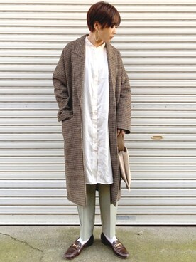 𝙔𝙐𝙆𝙄さん（レディース・162cm）の冬コーディネート