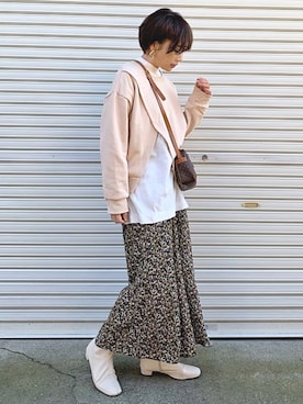 𝙔𝙐𝙆𝙄さん（レディース・162cm）の冬コーディネート