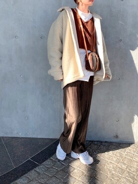 「Ifuru（イフル）のアイテム」を使った、𝙔𝙐𝙆𝙄さん（レディース・162cm）の冬コーディネート