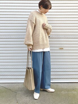 𝙔𝙐𝙆𝙄さん（レディース・162cm）の冬コーディネート