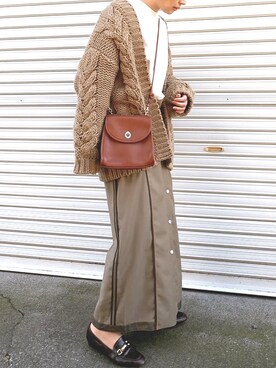 𝙔𝙐𝙆𝙄さん（レディース・162cm）の冬コーディネート