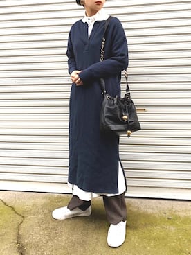 𝙔𝙐𝙆𝙄さん（レディース・162cm）の冬コーディネート