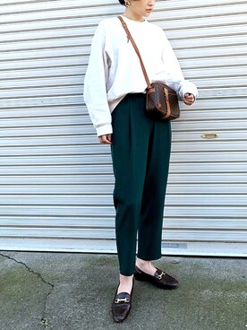 𝙔𝙐𝙆𝙄さん（レディース・162cm）の冬コーディネート