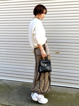 𝙔𝙐𝙆𝙄さん（レディース・162cm）の冬コーディネート