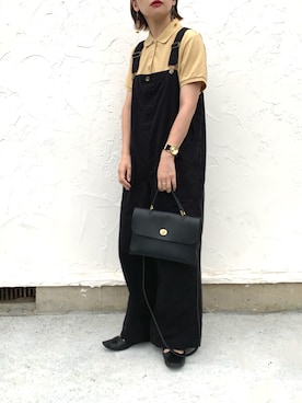「niko and...（ニコアンド）のアイテム（サロペット/オーバーオール）」を使った、𝙔𝙐𝙆𝙄さん（レディース・162cm）の夏コーディネート
