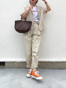 𝙔𝙐𝙆𝙄さん（レディース・162cm）の夏コーディネート